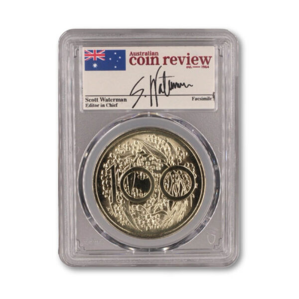 2024 Swan Dollar Pattern Crown - Aluminium Bronze PCGS MS69 - Image 2